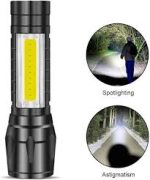 2 in 1 LED Flashlight Zoom Light Torch - Image 4