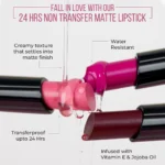 INSIGHT 24 Hrs Non-Transfer Matte Lipstick - Image 4